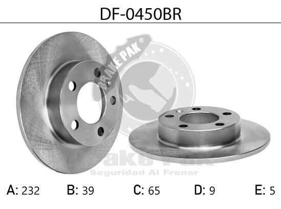 Discos De Freno Trasero Para Volkswagen Suran Brasil Brake Pak