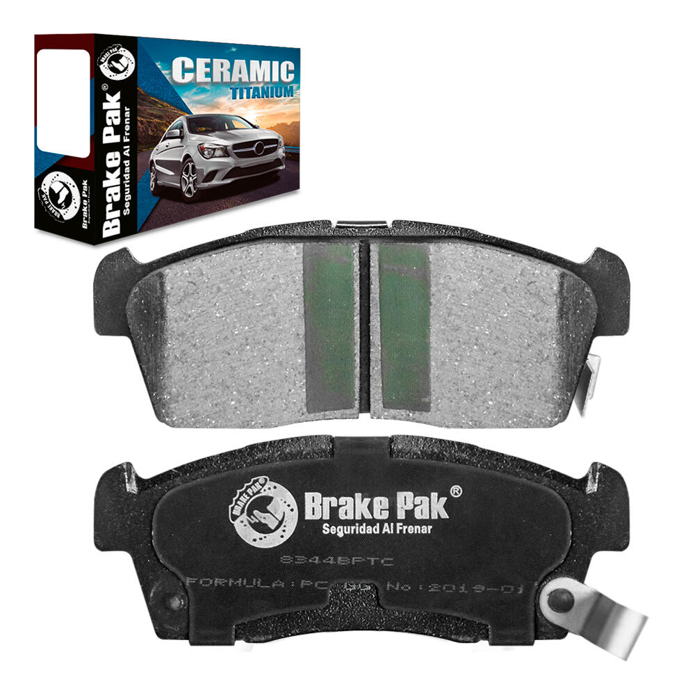  Brake Pak 10254BPTC Titanium&Ceramic Organics Pastillas de Freno,  Delanteras : Automotriz